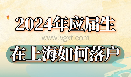 2024年应届生在上海如何落户?