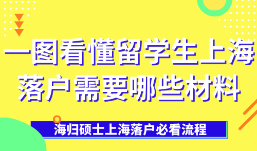 一图看懂留学生上海落户需要哪些材料!海归硕士上海落户必看流程